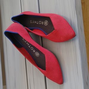 Rothy's the Point-Chili Red retired-size 6.5
